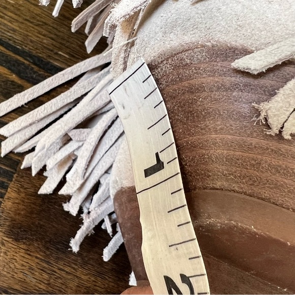 Zara Fringe Cream Suede Ankle Boots EU39 US8 ‘Display Shoes’ - Picture 12 of 17